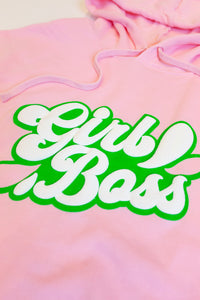 Girl Boss Cropped Hoodie - 001