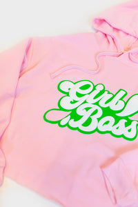 Girl Boss Cropped Hoodie - 001