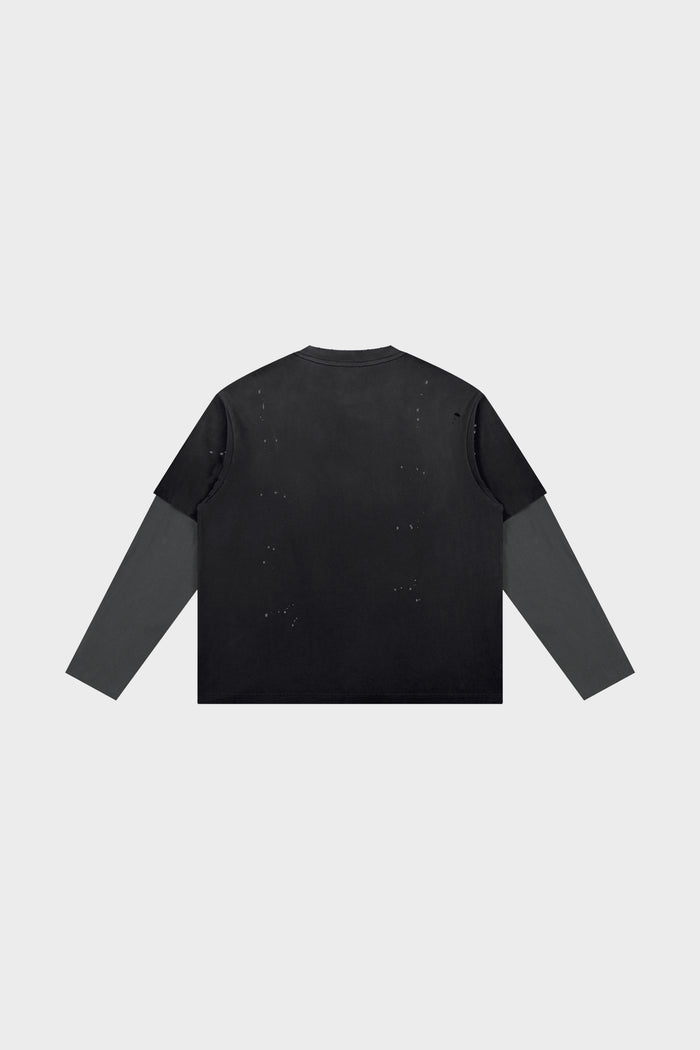 Observer Distressed LS Tee - 001
