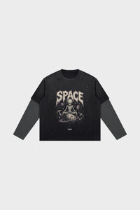 Observer Distressed LS Tee - 001