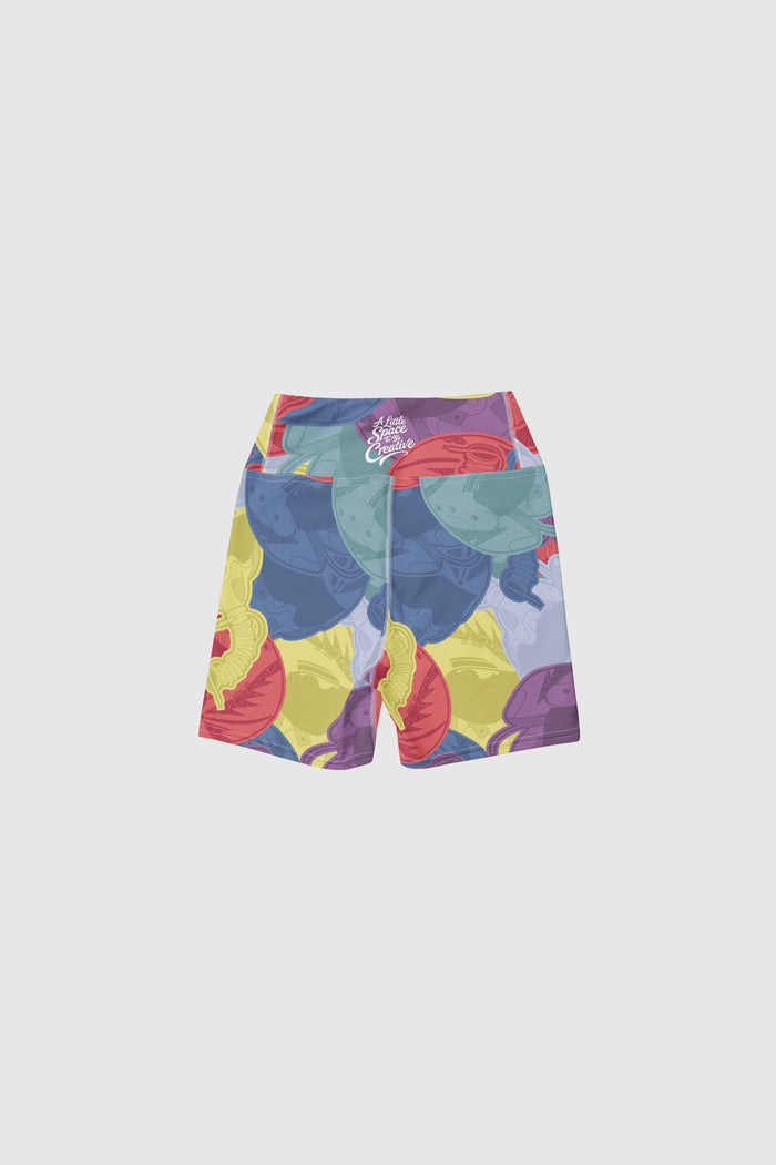 Space Camo Yoga Shorts