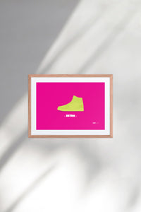 Billboard Sneaker Art Poster - A1003