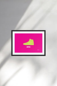 Billboard Sneaker Art Poster - A1003