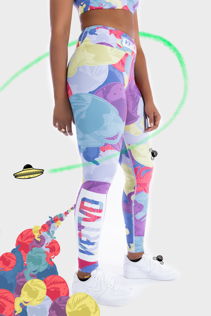 Space Camo Yoga Leggings - 001