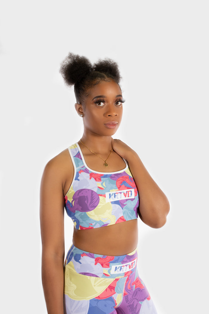 Space Camo Sports Bra - 001