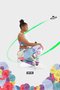 Space Camo Sports Bra - 001